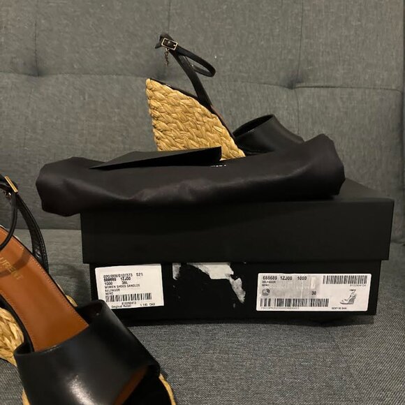 Saint Laurent Paloma Sandals Size 38 - Picture 13 of 14